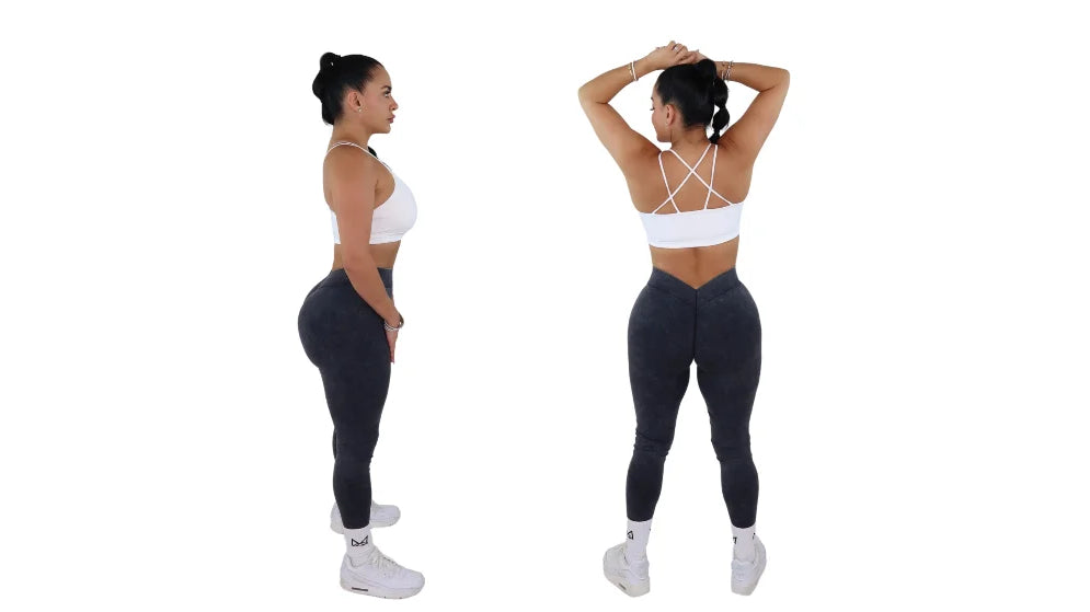 V back scrunch leggings: How to style them and why they are a trend