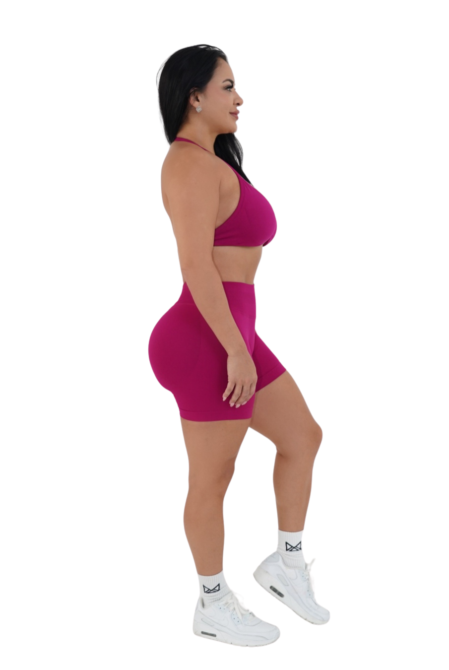 Alana Booty Lifting Shorts & Sport Bra Set - Fuchsia - MILA MVMT