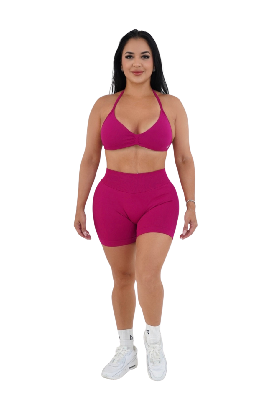 Alana Booty Lifting Shorts & Sport Bra Set - Fuchsia - MILA MVMT