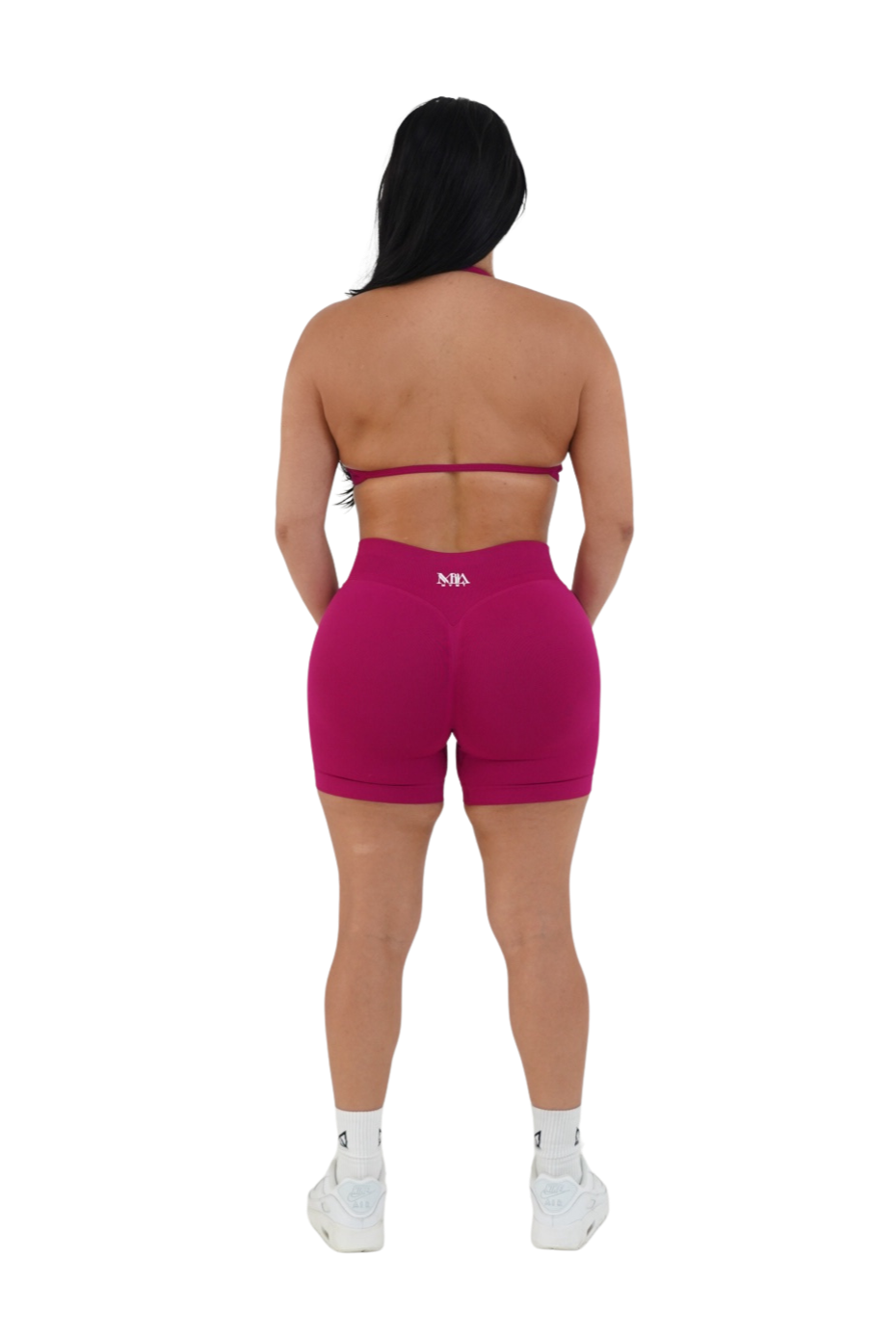 Alana Booty Lifting Shorts & Sport Bra Set - Fuchsia - MILA MVMT