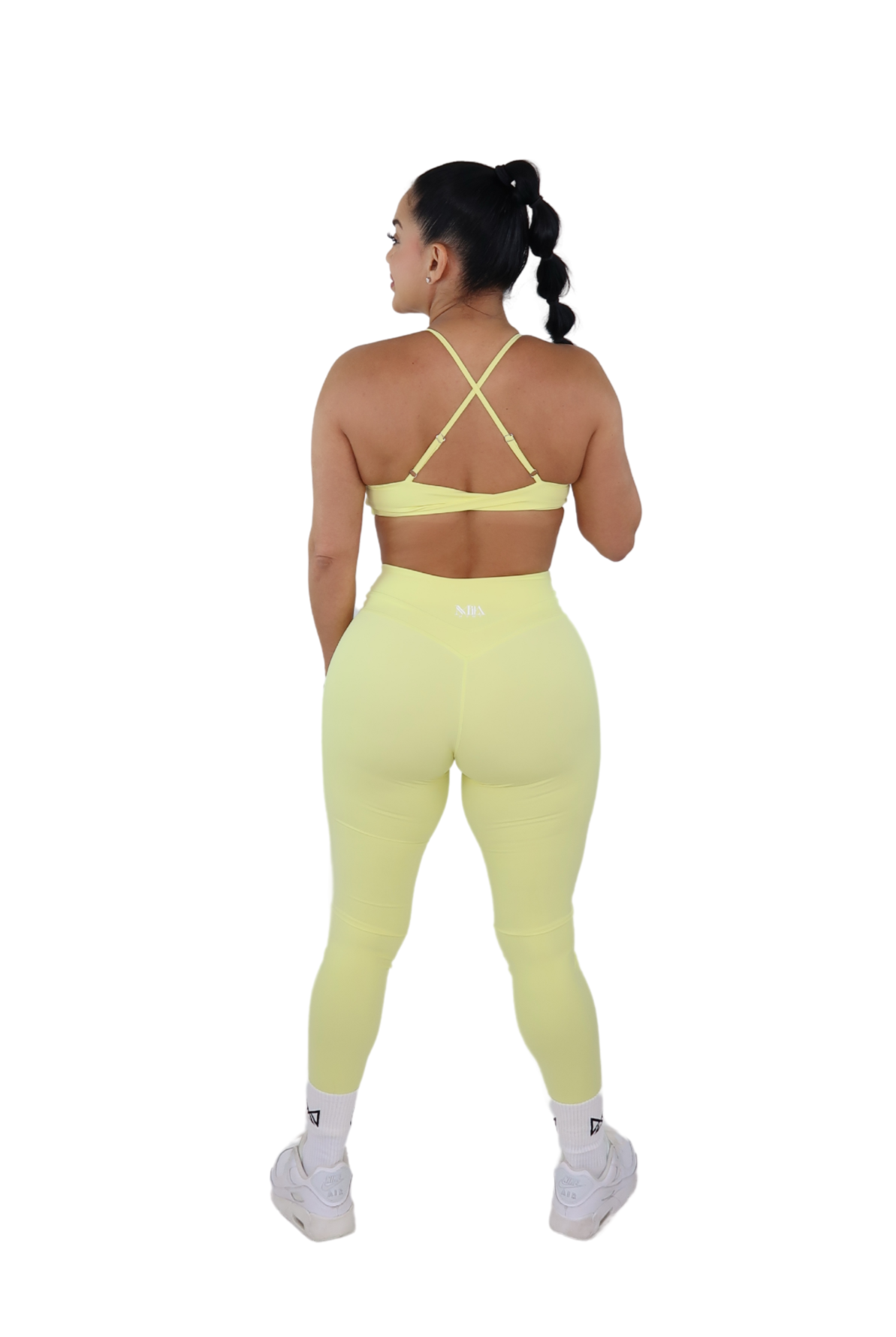 Desi Twist-Back Bra & Leggings Set - Honey Butter - MILA MVMT