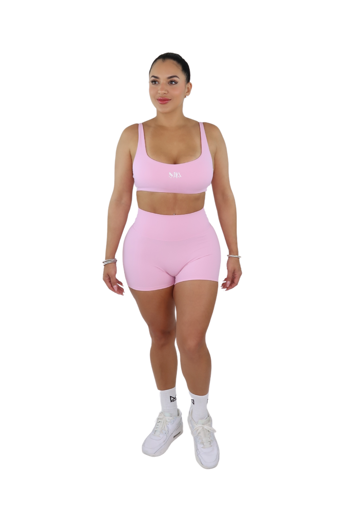 Ella Booty Sculpting Shorts & Bra Set - Cotton Candy Pink - MILA MVMT