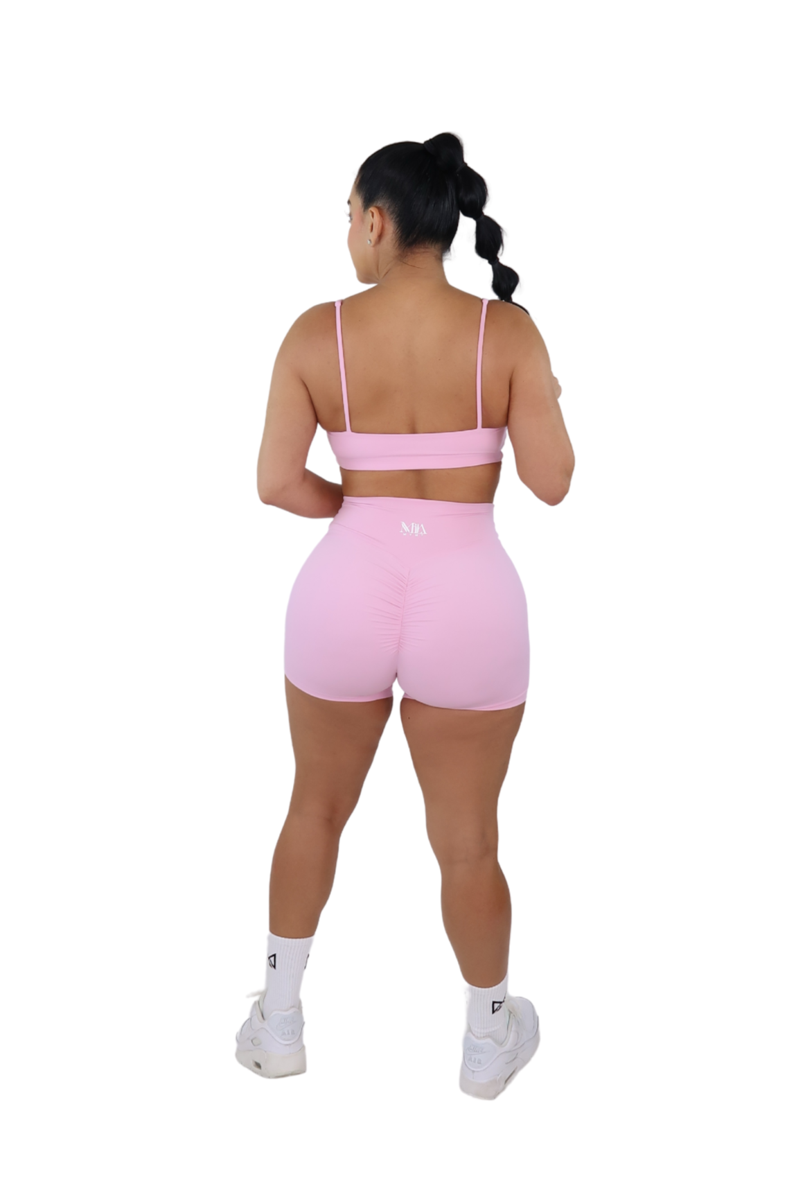 Ella Booty Sculpting Shorts & Bra Set - Cotton Candy Pink - MILA MVMT