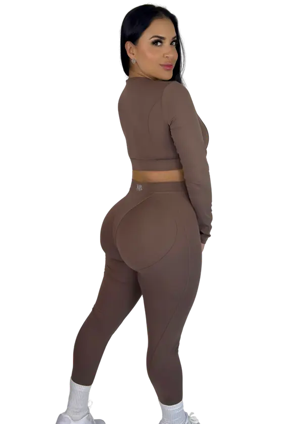 Forme Sculpt Leggings - Brown - MILA MVMT