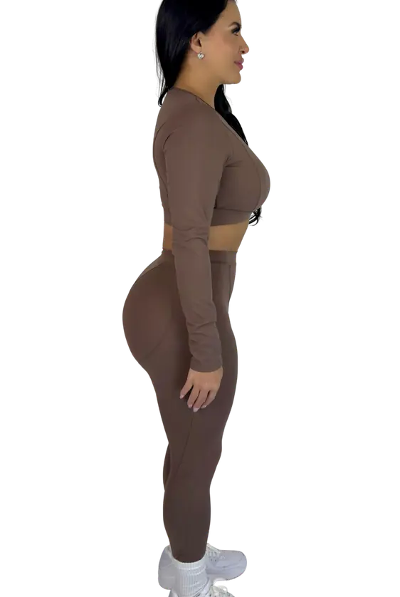 Forme Sculpt Leggings - Brown - MILA MVMT