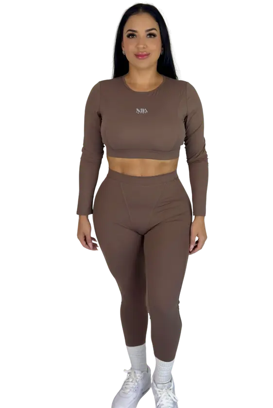 Forme Sculpt Leggings - Brown - MILA MVMT