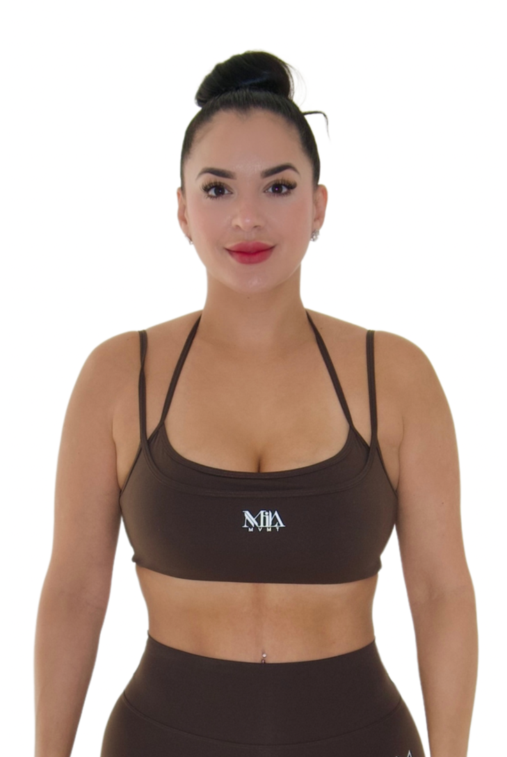 Harmony Sports Bra - Espresso - MILA MVMT