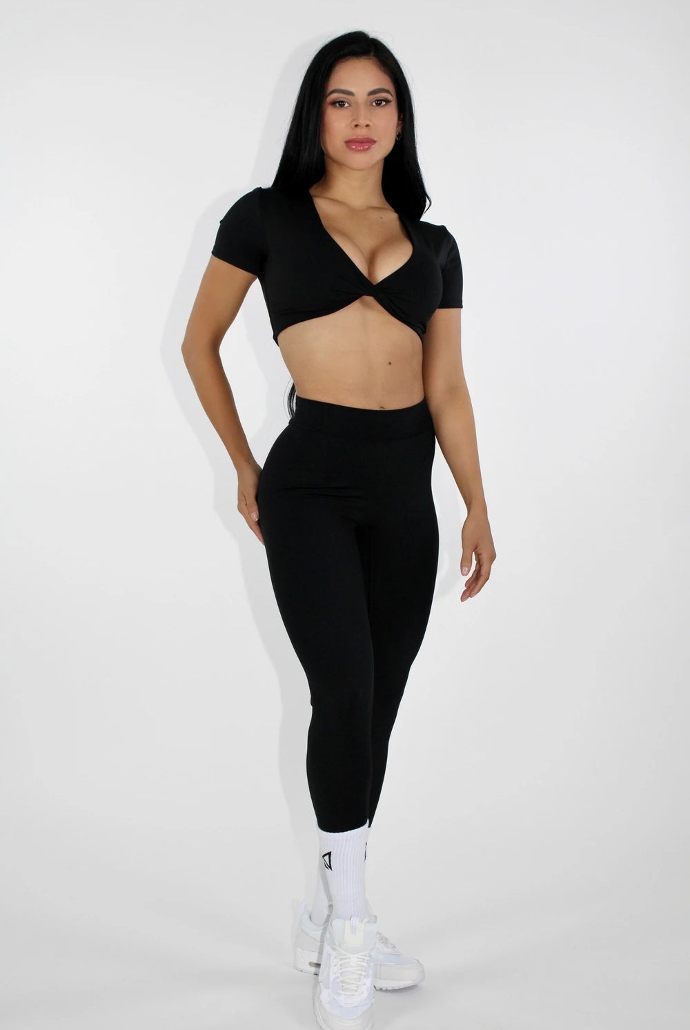 Booty Leggings - Black Front view