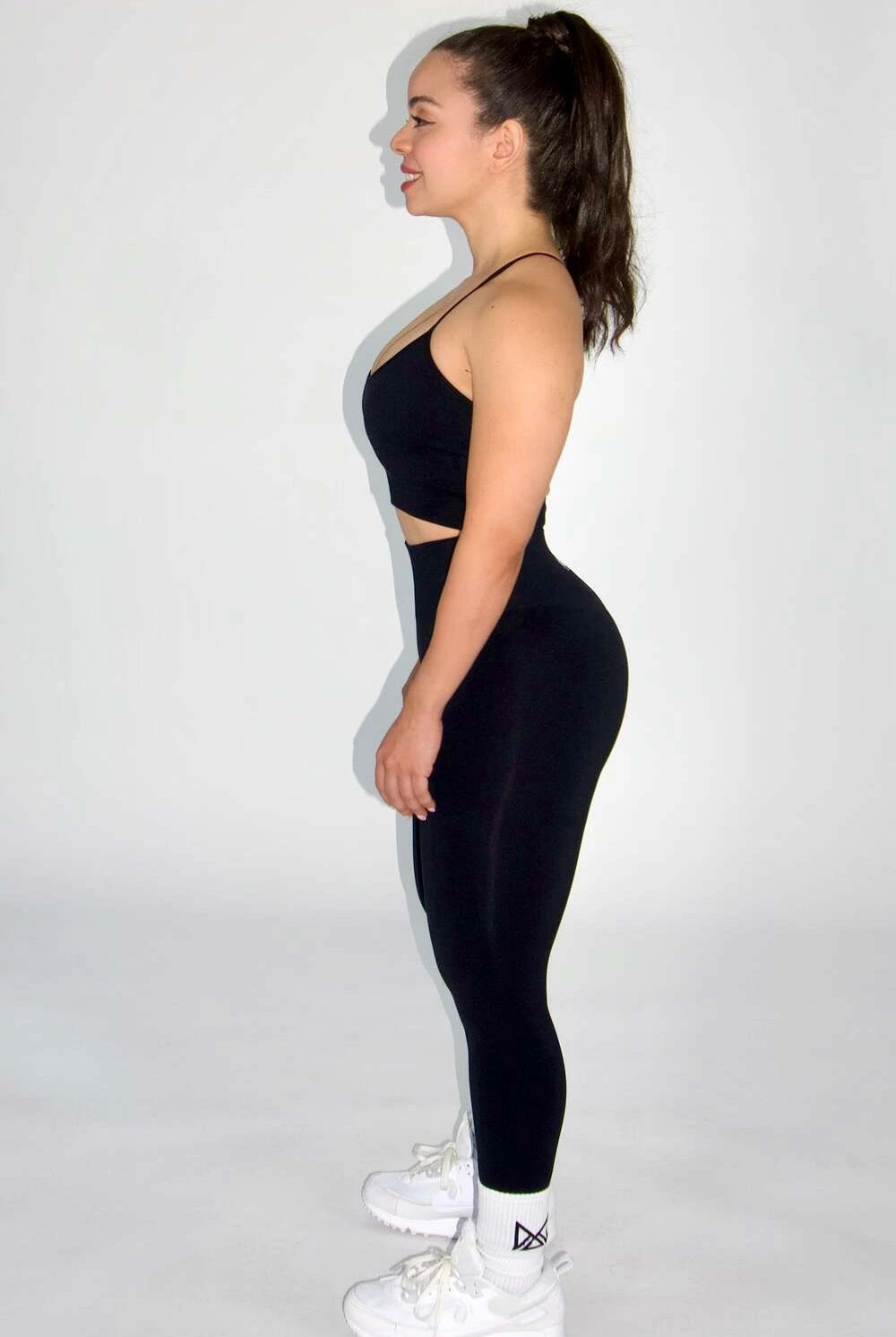 Claire Seamless Contour Leggings Black - side