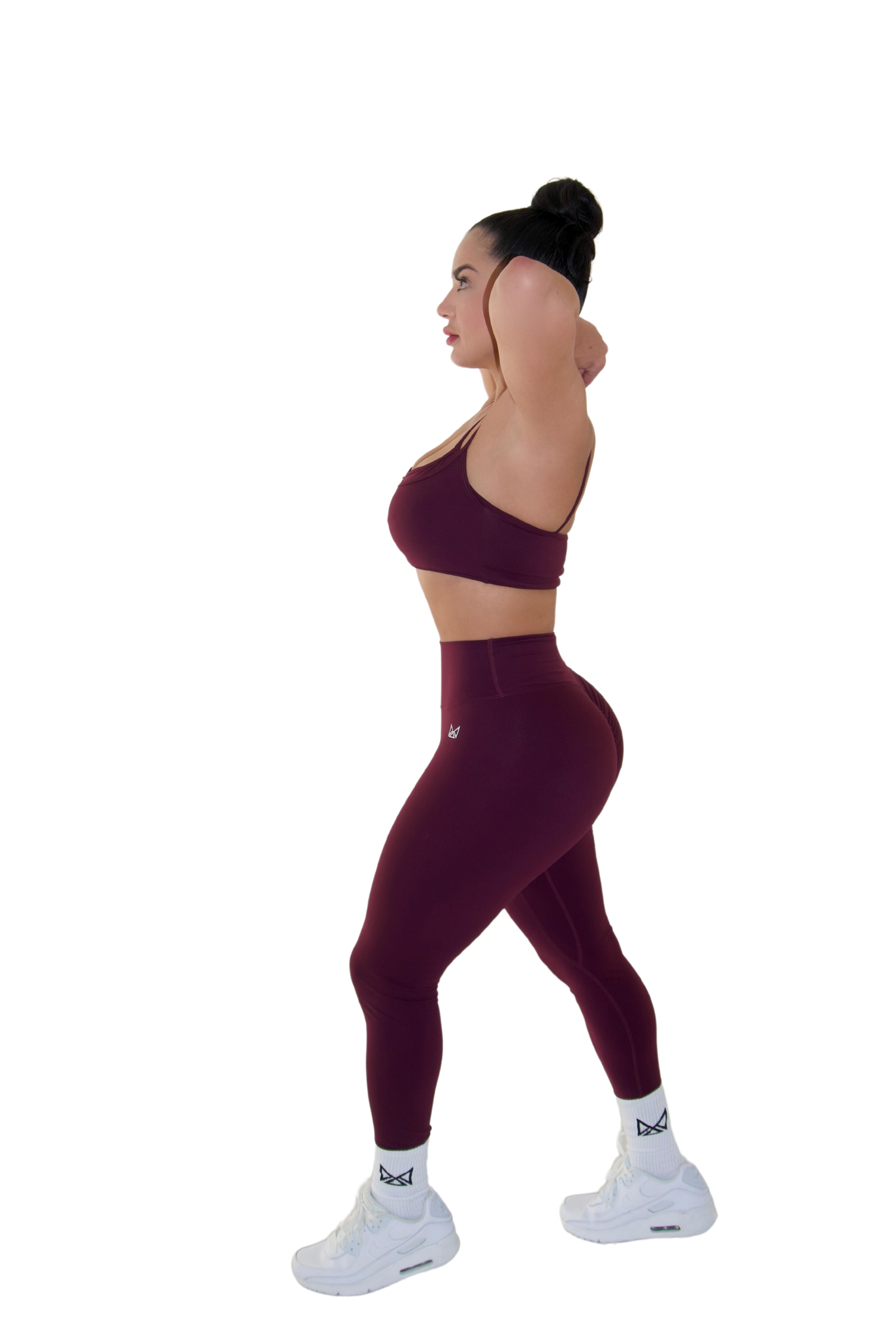 Harmony Sports Bra - Burgundy - MILA MVMT