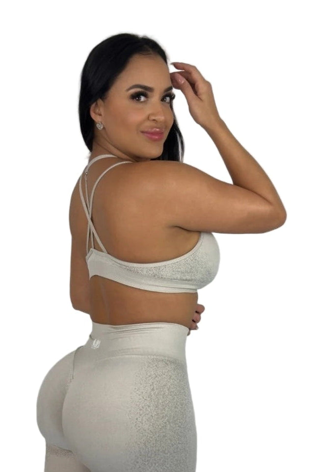 Nina Sports Bra - Greige - MILA MVMT