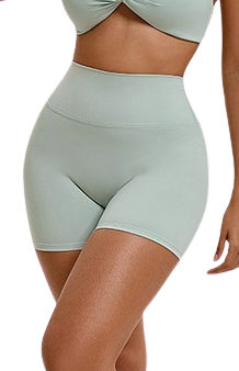 Thea SecondSkin Shorts - Sage - MILA MVMT