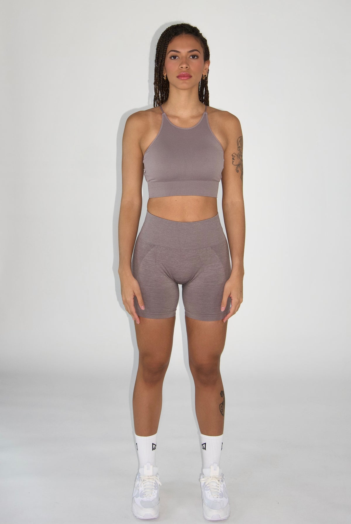 Zoey Seamless Contour Shorts - Acai front view