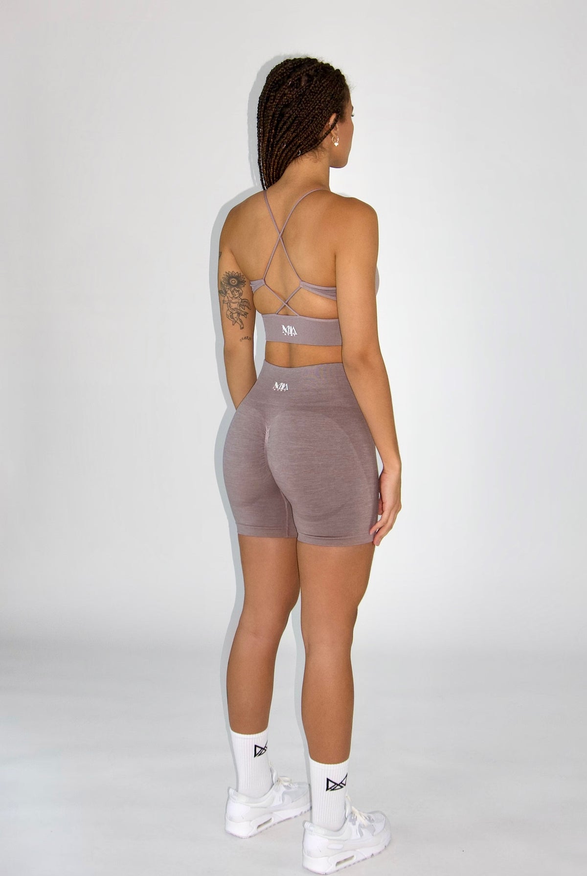 Zoey Seamless Contour Shorts - Acai back side view