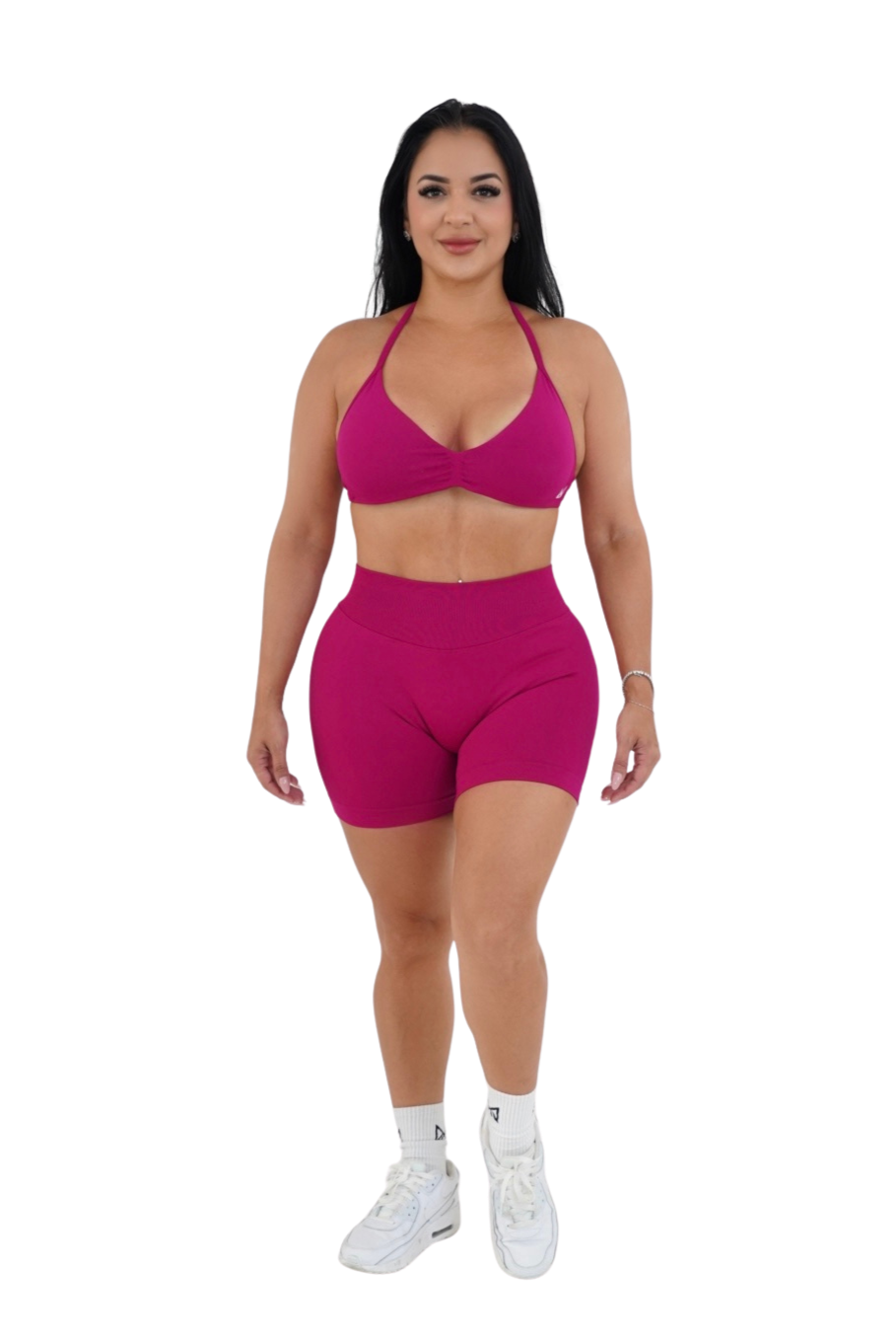 Alana Booty Lifting Shorts & Sport Bra Set - Fuchsia - MILA MVMT