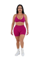 Alana Booty Lifting Shorts & Sport Bra Set - Fuchsia - MILA MVMT