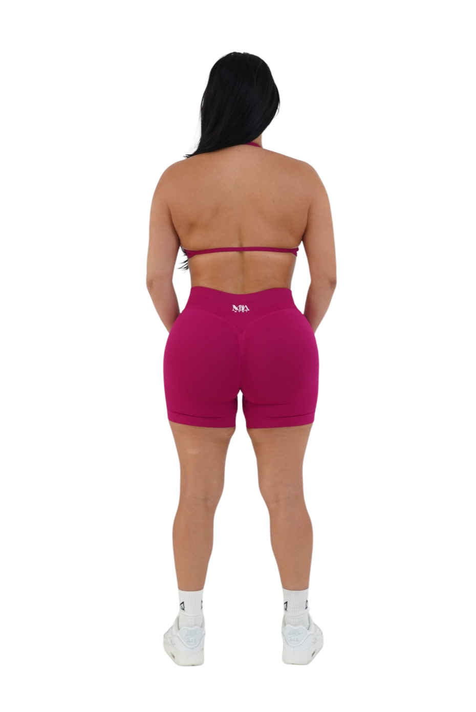 Alana Booty Lifting Shorts & Sport Bra Set - Fuchsia - MILA MVMT
