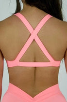 Mila MVMT Sportswear Ava Bra & Leggings Pink Back view foreground