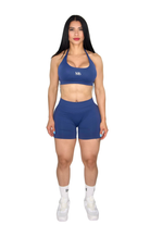 Brielle Booty Lifting Shorts & Sport Bra Set - Blueberry Blue - MILA MVMT