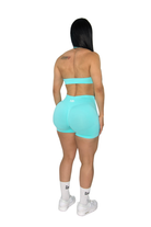 Brielle Booty Lifting Shorts & Sport Bra Set - Turquoise Green - MILA MVMT