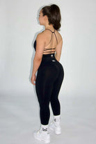 Claire Seamless Contour Leggings Black - side view
