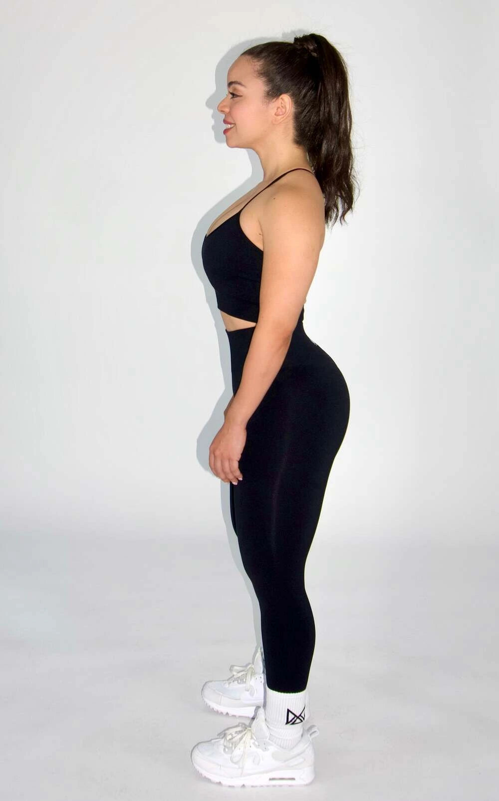 Claire Seamless Contour Leggings Black - side