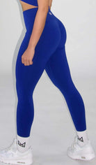 Claire Seamless Contour Leggings - Blue