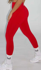 Claire Seamless Contour Leggings - Red