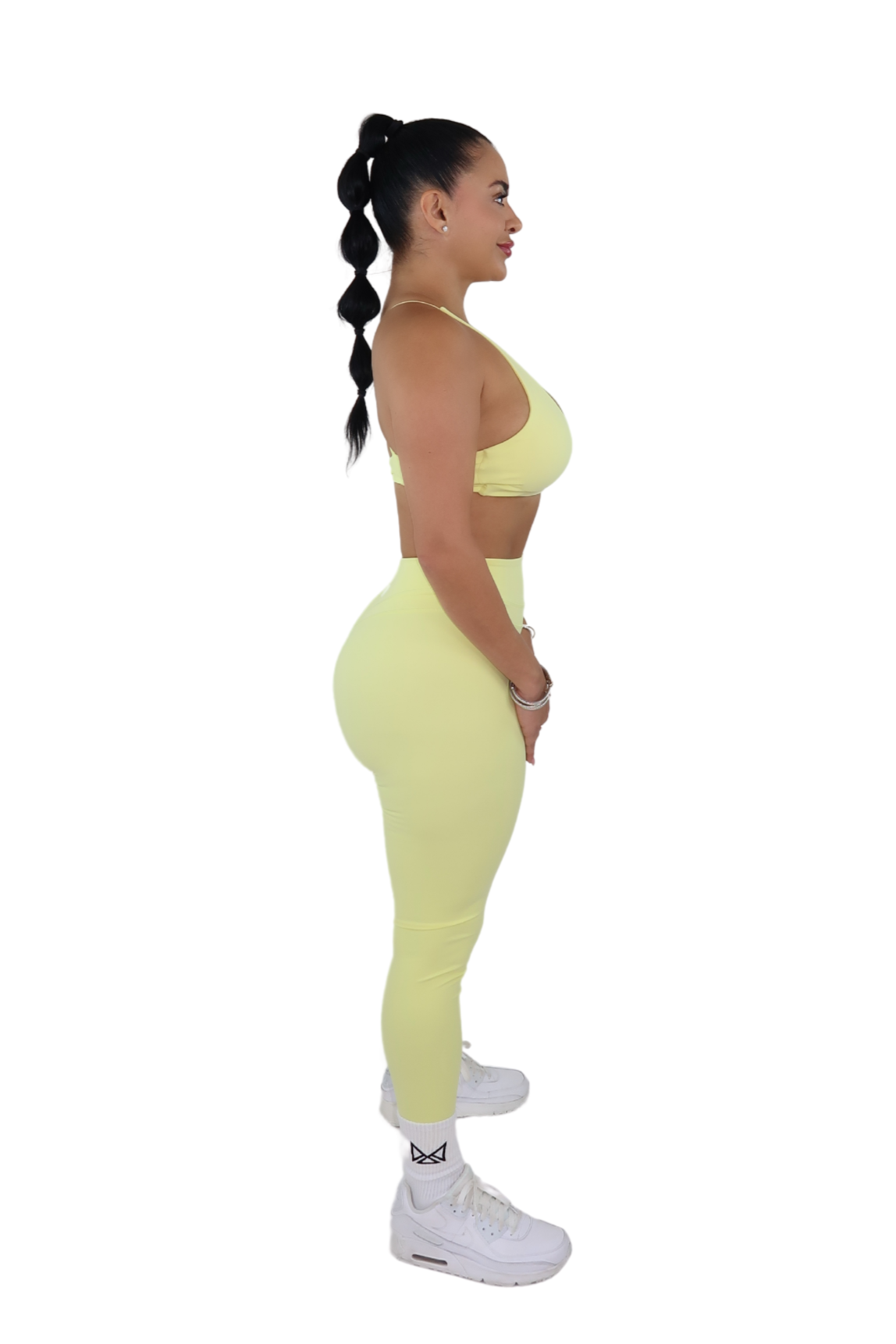 Desi Twist-Back Bra & Leggings Set - Honey Butter - MILA MVMT
