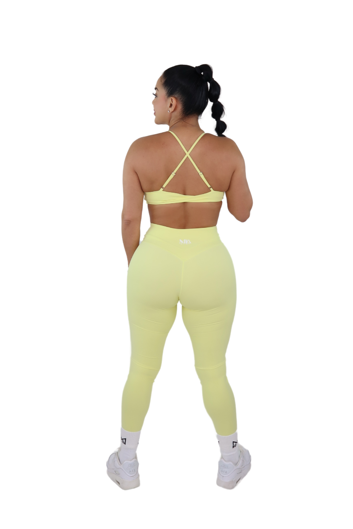 Desi Twist-Back Bra & Leggings Set - Honey Butter - MILA MVMT