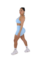 Ella Booty Sculpting Shorts & Bra Set - Baby Blue - MILA MVMT