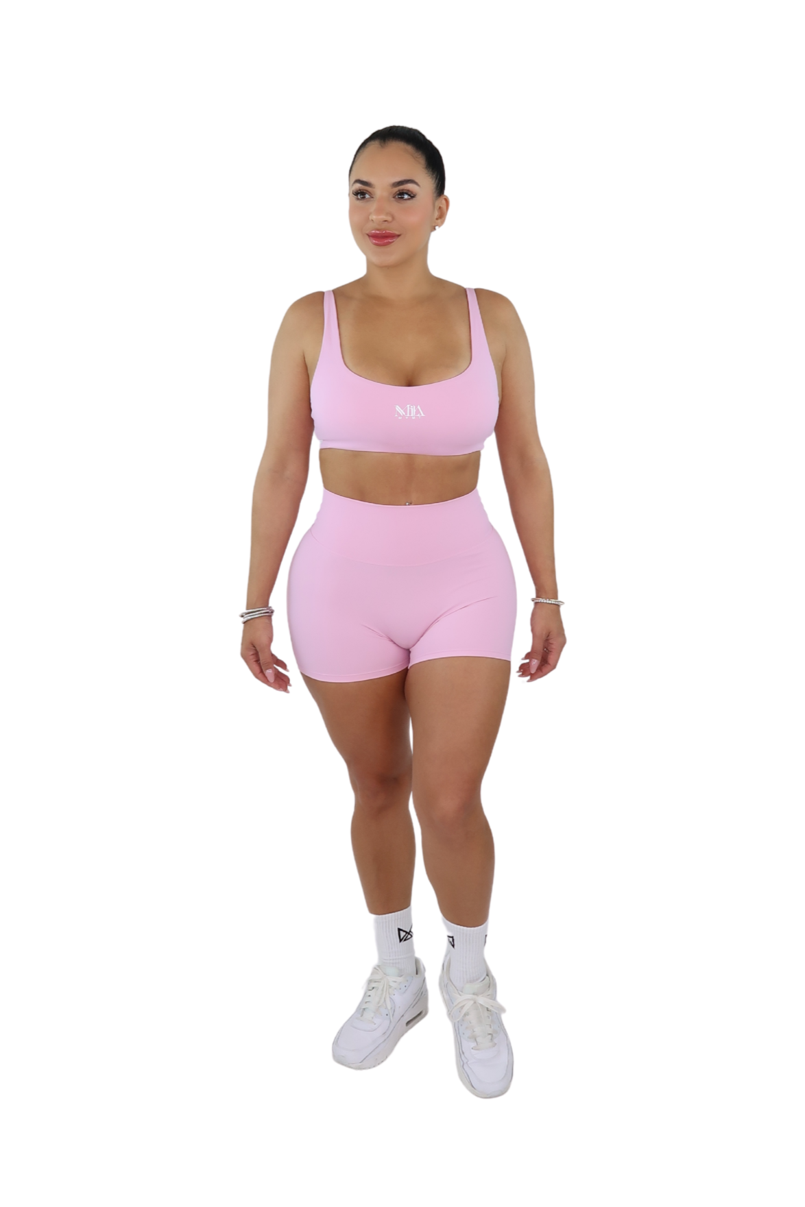 Ella Booty Sculpting Shorts & Bra Set - Cotton Candy Pink - MILA MVMT