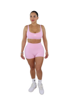 Ella Booty Sculpting Shorts & Bra Set - Cotton Candy Pink - MILA MVMT