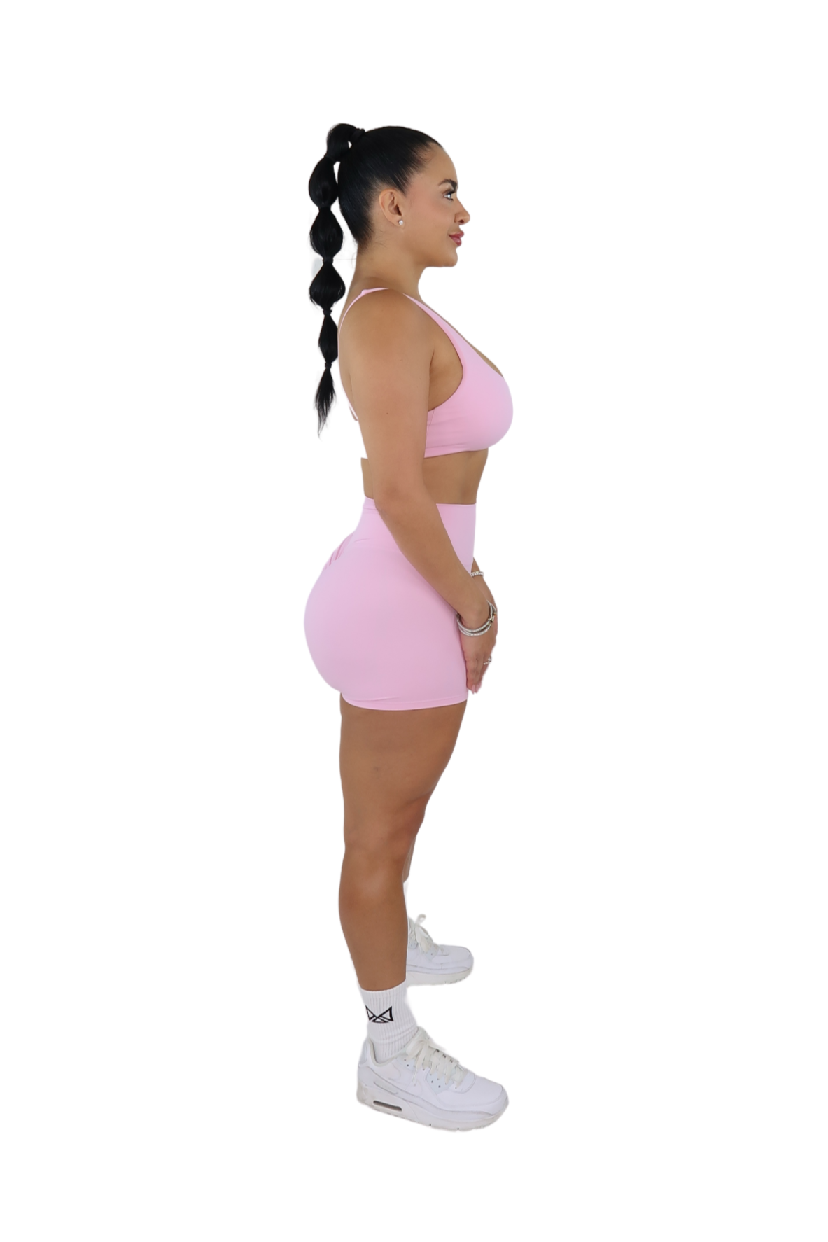 Ella Booty Sculpting Shorts & Bra Set - Cotton Candy Pink - MILA MVMT