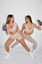 Emmie Sports Bra Sand - two models