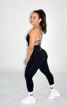 MILA MVMT Sportswear Galia Seamless Sports Bra Black & Claire Seamless Contour Leggings Black