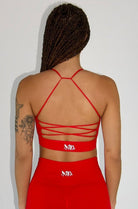 Galia Seamless Sports Bra - Red