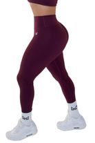 Harmony High Waisted Leggings - Burgundy - MILA MVMT