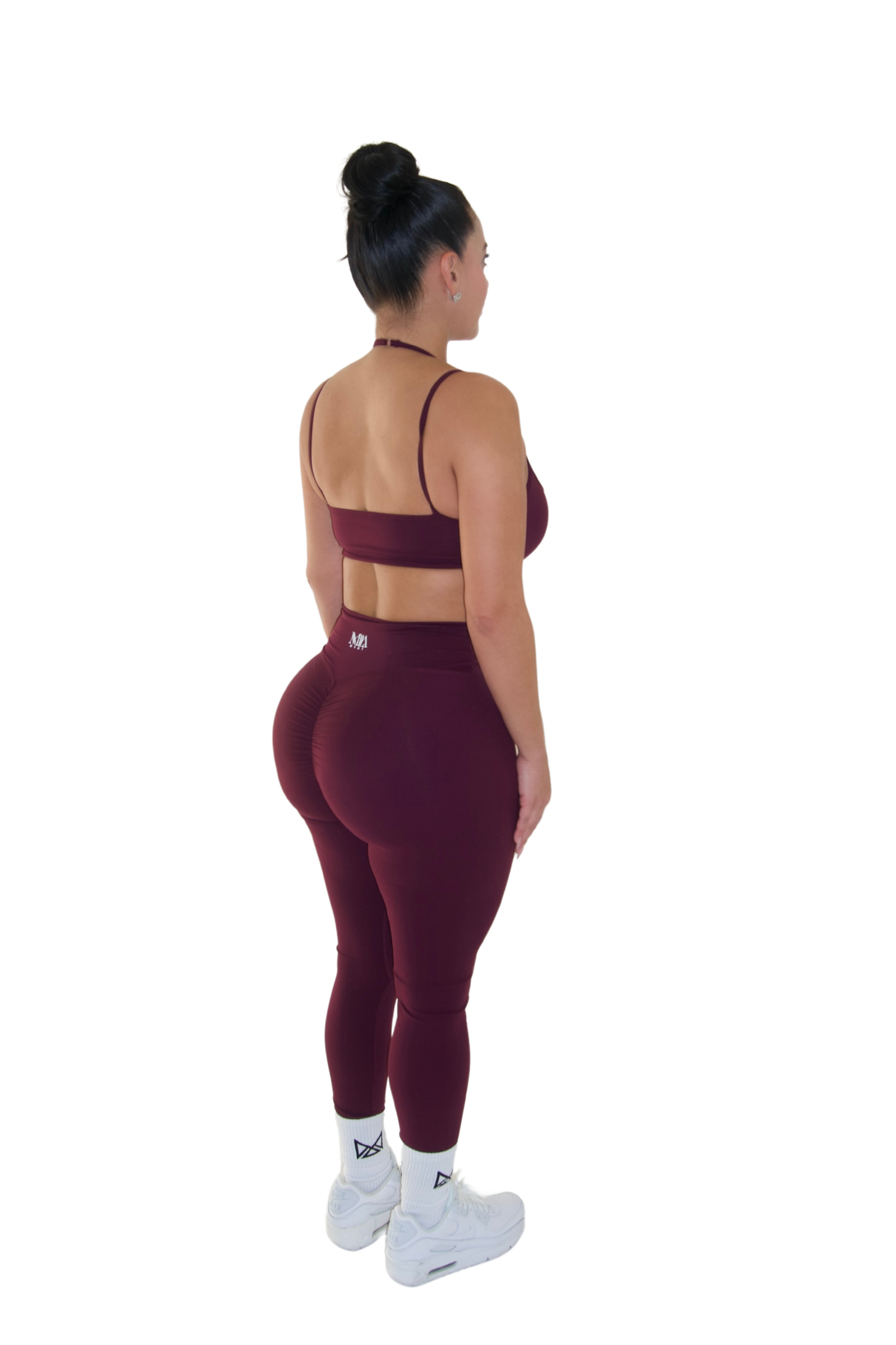 Harmony High Waisted Leggings - Burgundy - MILA MVMT