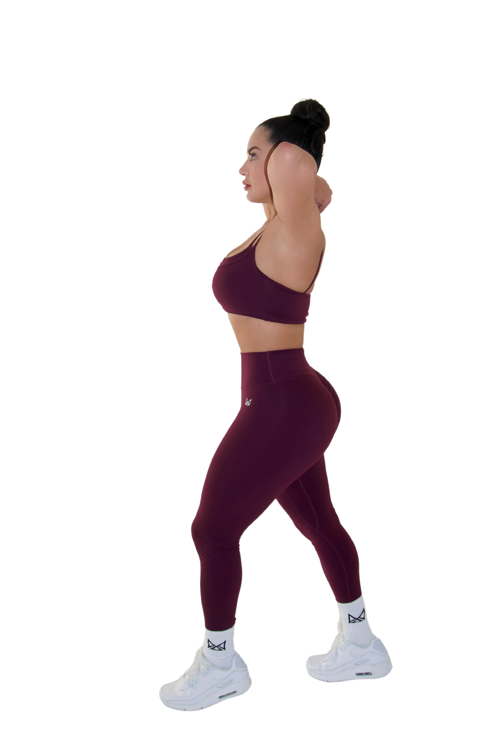 Harmony Sports Bra - Burgundy - MILA MVMT