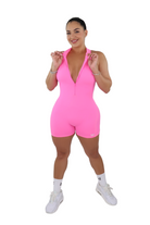 Jada Zip Up Romper - Bubblegum - MILA MVMT