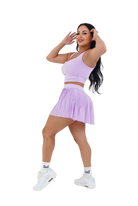 Kiki Pleated Tennis Skirt & Top Set - Lilac - MILA MVMT