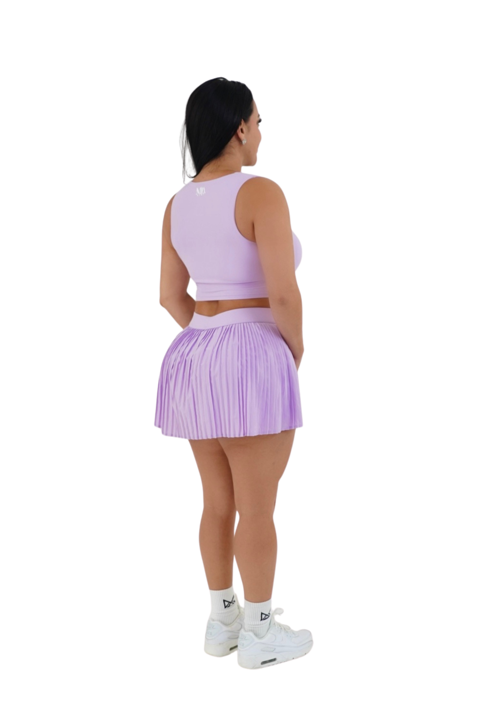 Kiki Pleated Tennis Skirt & Top Set - Lilac - MILA MVMT