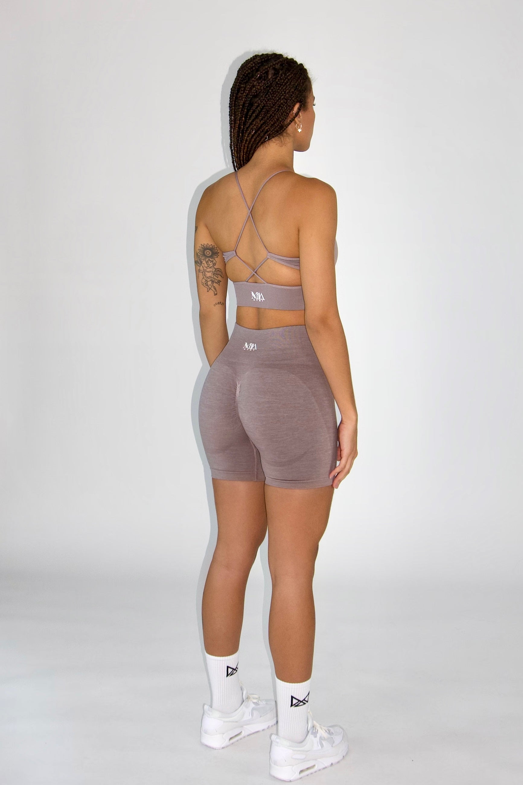 Zoey Seamless Contour Shorts - Acai back side view