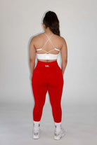 Claire Seamless Contour Leggings Red - Back view