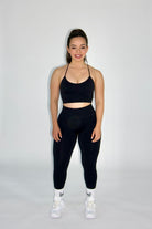 MILA MVMT Sportswear Galia Seamless Sports Bra Black & Claire Seamless Contour Leggings Black