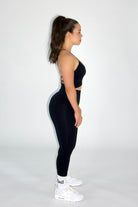 MILA MVMT Sportswear Galia Seamless Sports Bra Black & Claire Seamless Contour Leggings Black