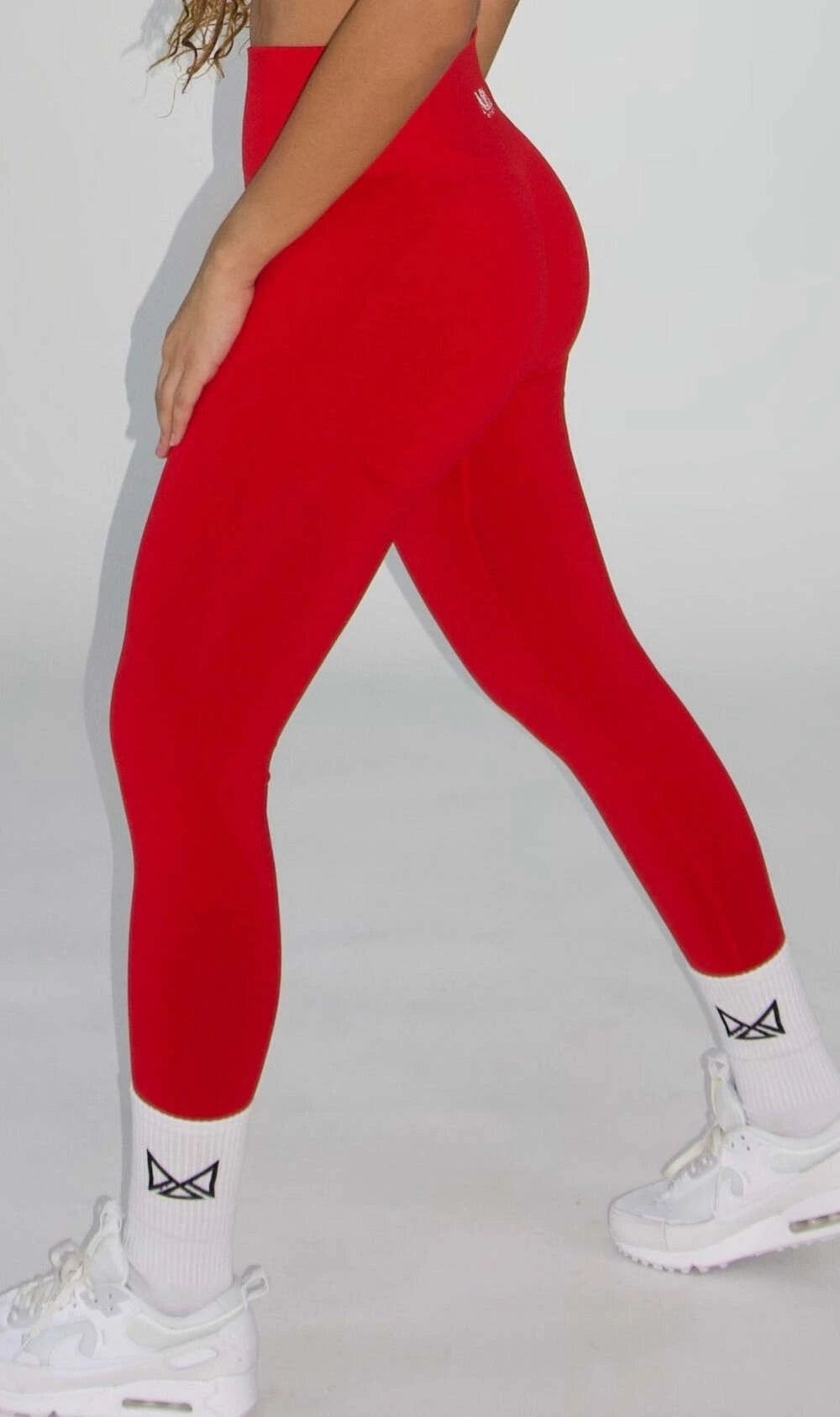 Claire Seamless Contour Leggings - Red