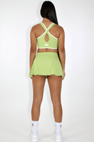 Layla Cutout Tennis Dress Keylime - back view