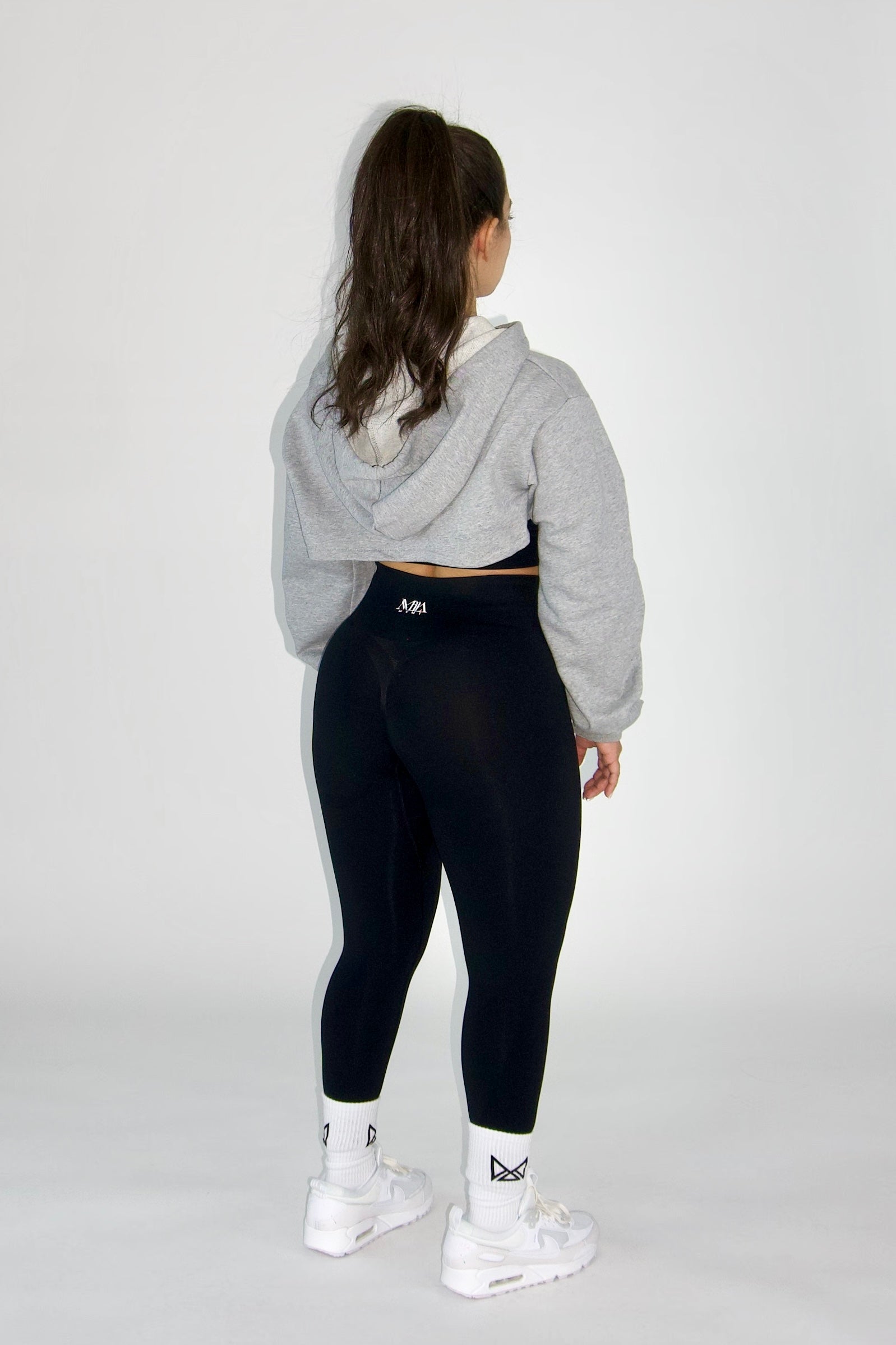 Josie Cropped Hoodie Shrug Top - Heather Gray – MILA MVMT